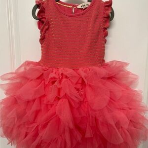 Mini Boden Petal Skirt Tulle Dress - Size 5-6Y